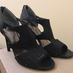 Black Studded Nina Heels (7.5)